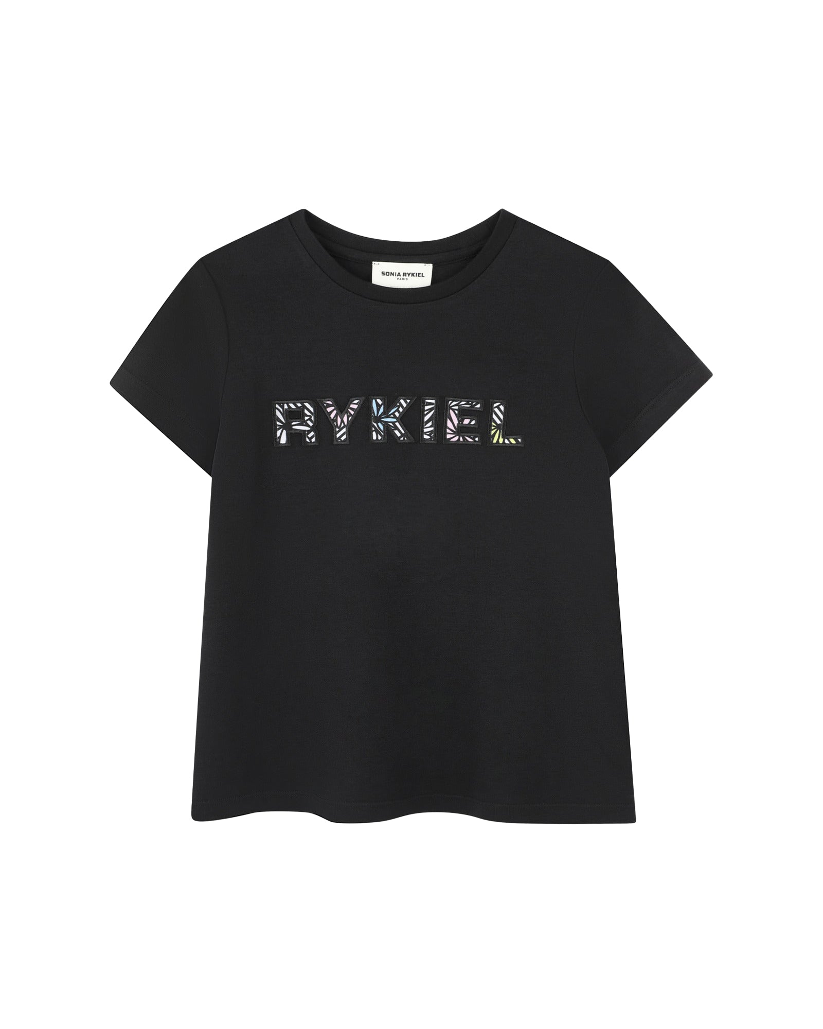 Cotton print T-shirt - Black