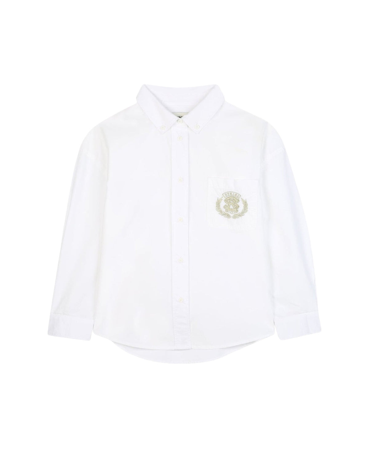 Chemise à logo brodé - White