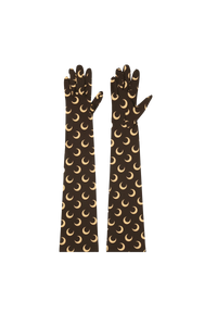 All Over Moon Gloves - Marron
