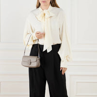 Sac Clover avec logo en cuir - Cement