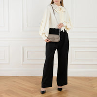 Sac Clover avec logo en cuir - Cement