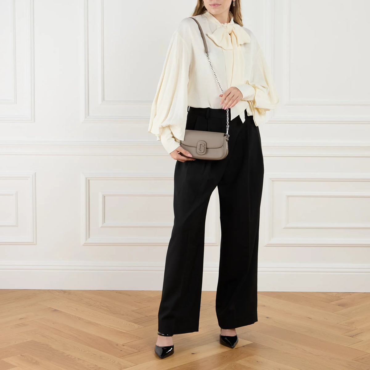 Sac Clover avec logo en cuir - Cement