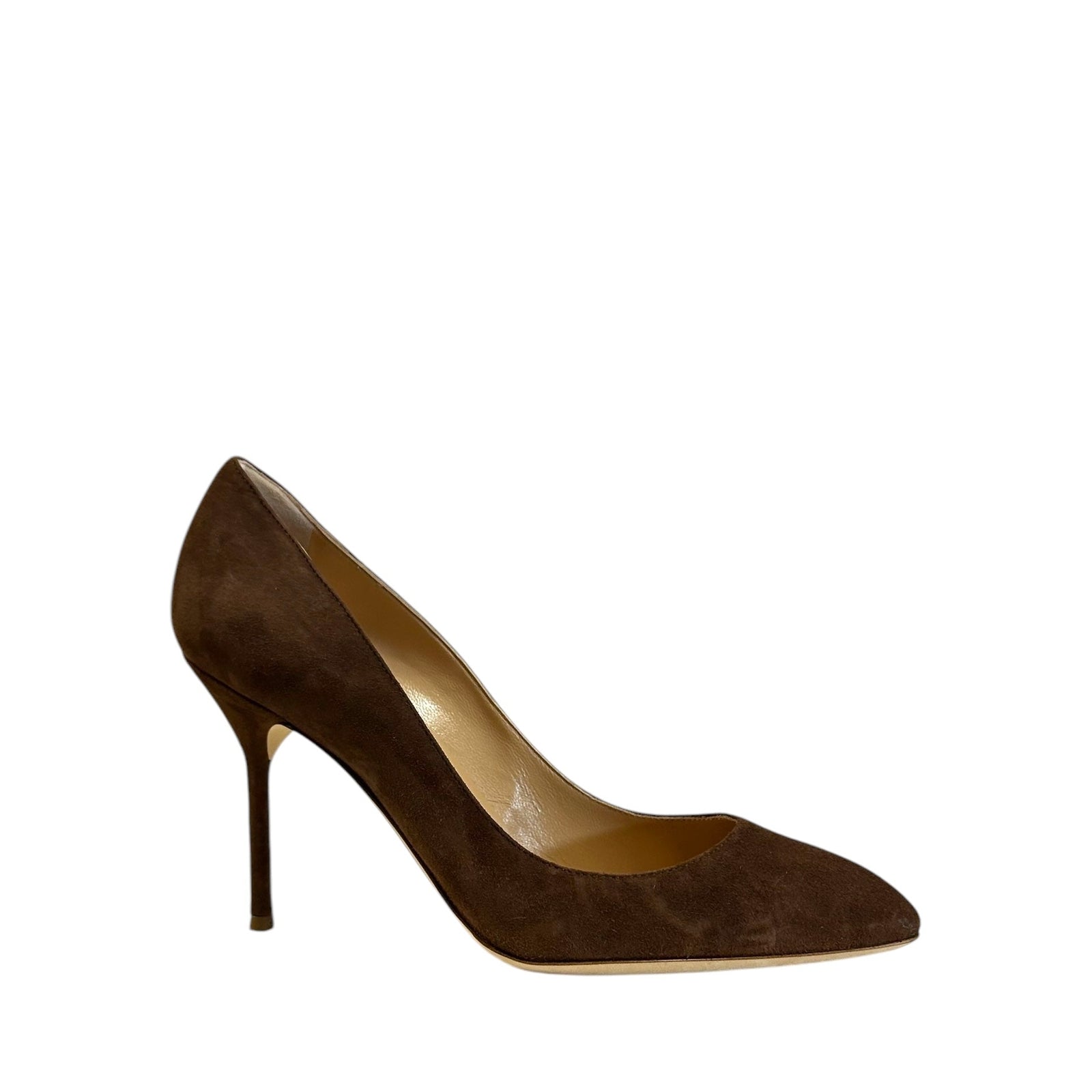 Escarpins 90 en daim - Cocoa