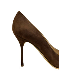 Escarpins 90 en daim - Cocoa