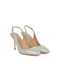Escarpins avec bride arrière 90 en cuir - Silver