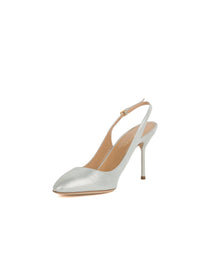 Escarpins avec bride arrière 90 en cuir - Silver