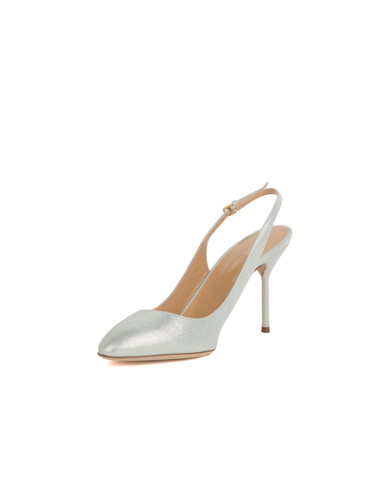 Escarpins avec bride arrière 90 en cuir - Silver