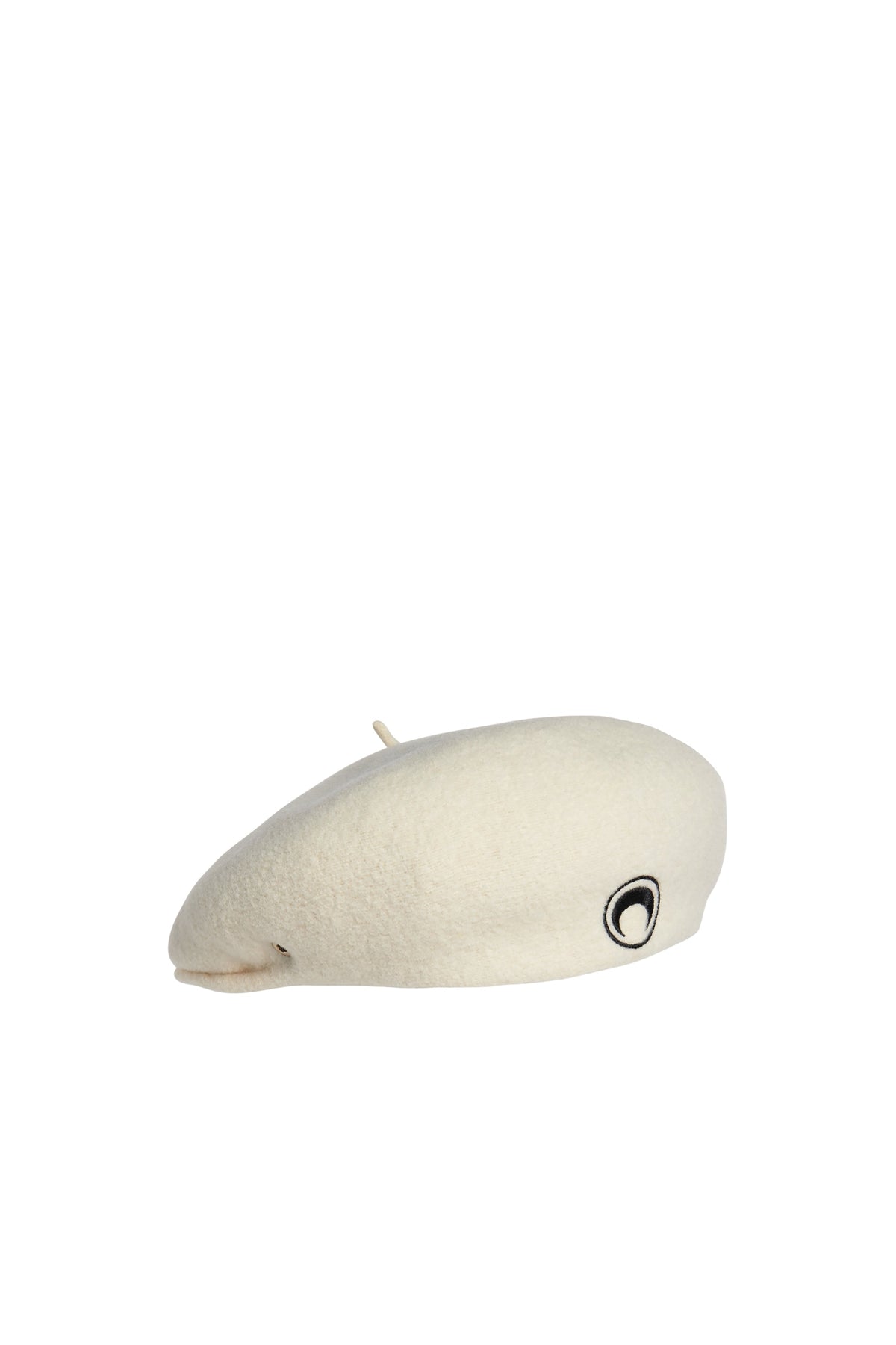 Béret français brodé en laine unisex - White