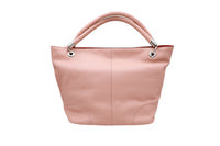 Grand Sac cabas French Flair en cuir grainé - Nude
