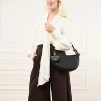 PAS INFO   Sac The Hobo en cuir - Black