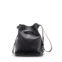 Sac seau Le Huit L en cuir grainé - Noir