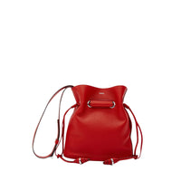 Petit sac seau Le Huit en cuir grainé - Rouge Lancel