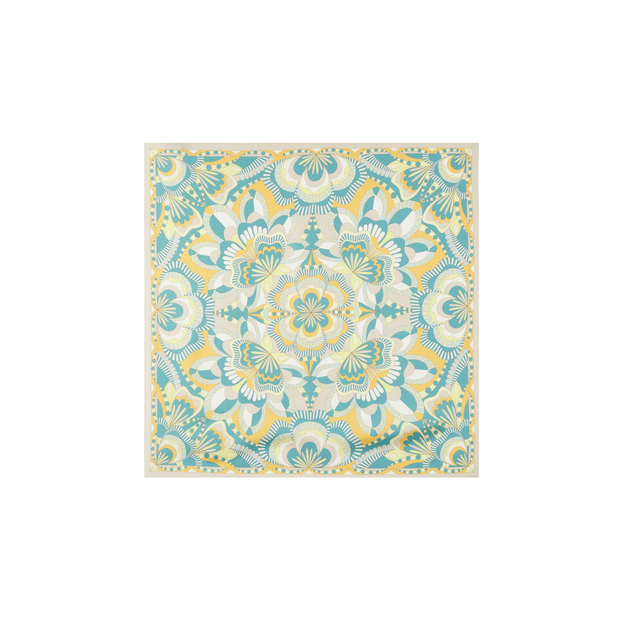 Carré à motif floral 70 en soie - Multico Dune
