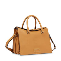 Sac cabas Pia en cuir grainé - Camel
