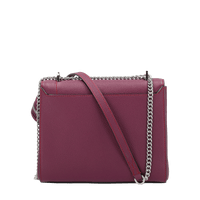 Sac rabat M Ninon en cuir grainé - Multico Cardinal