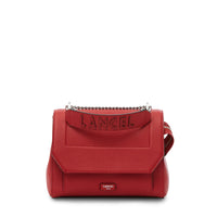 Sac rabat M Ninon en cuir grainé - Rouge Lancel