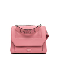 M Ninon flap bag in grained leather - Pink