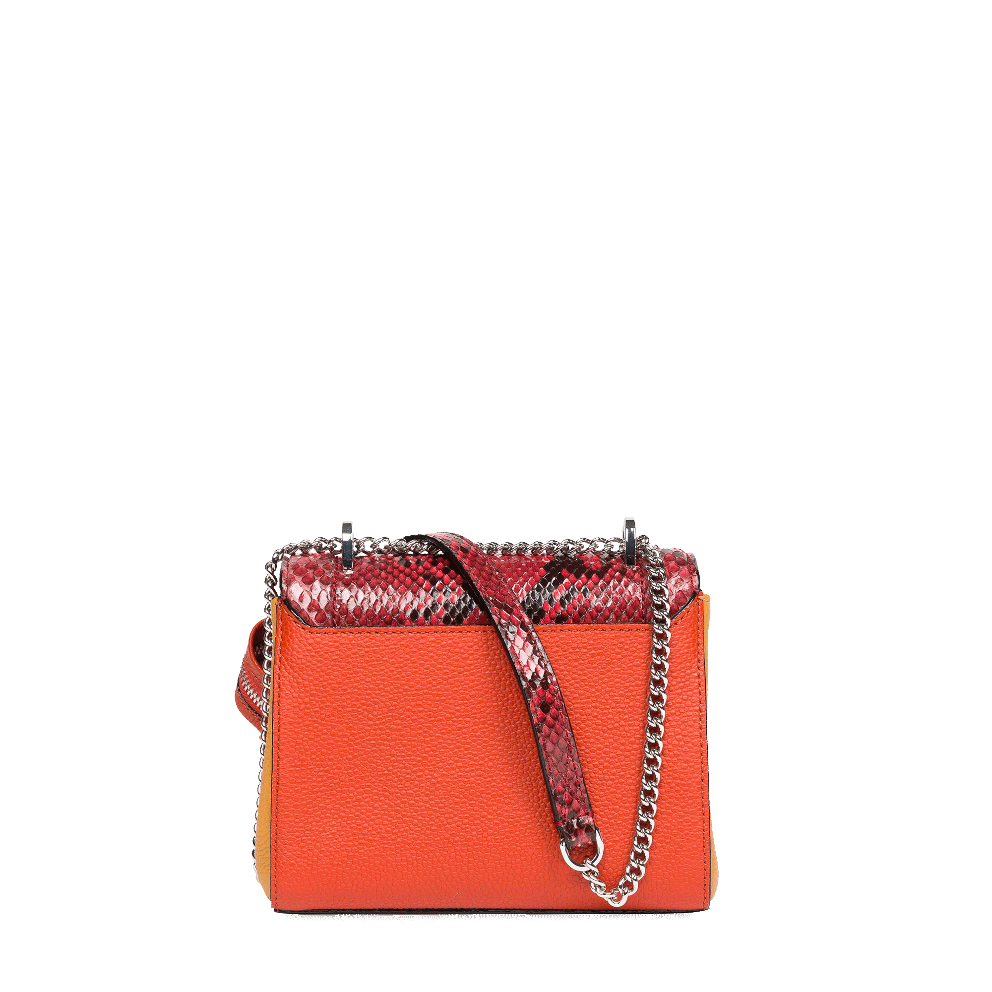 Sac rabat Ninon S en python - Multico Carmin
