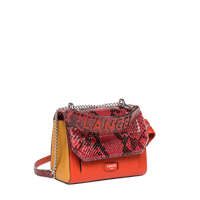 Sac rabat Ninon S en python - Multico Carmin
