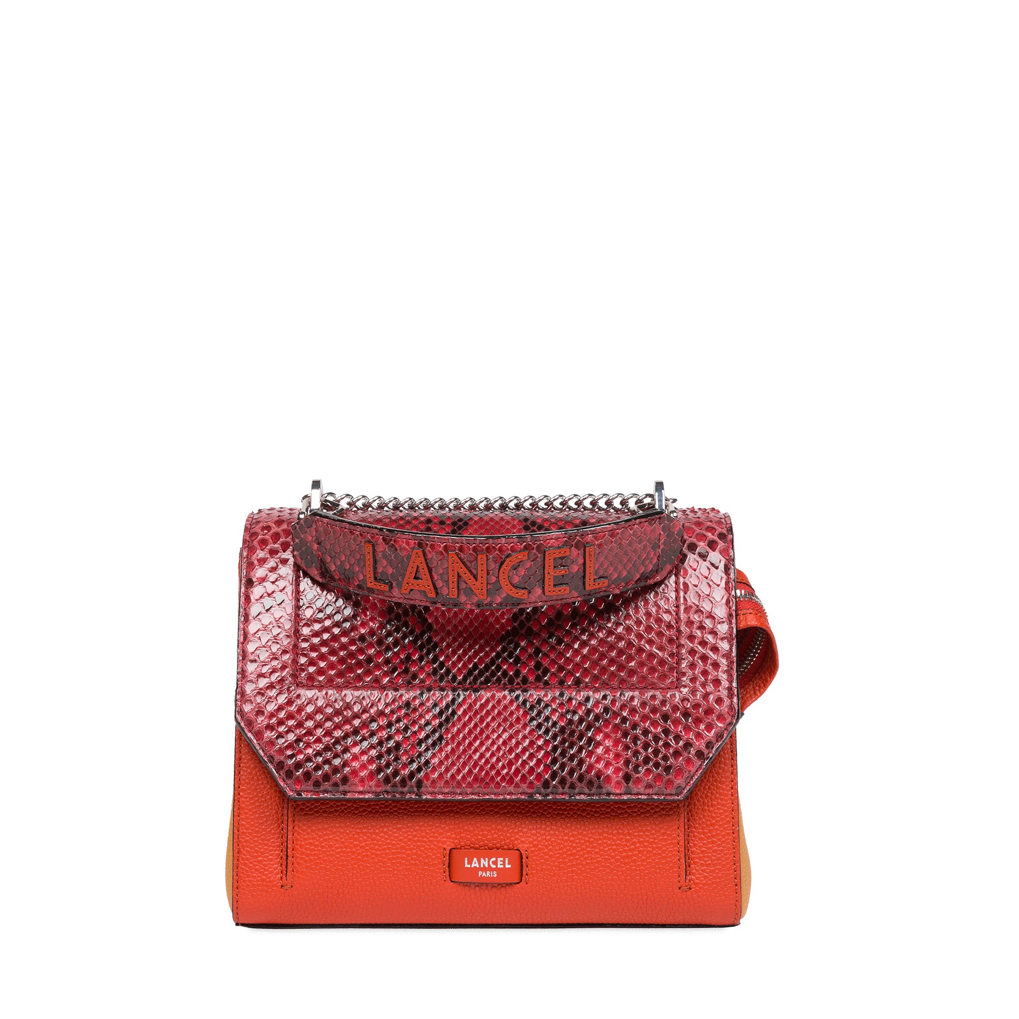 Sac rabat M Ninon en python - Multico Carmin