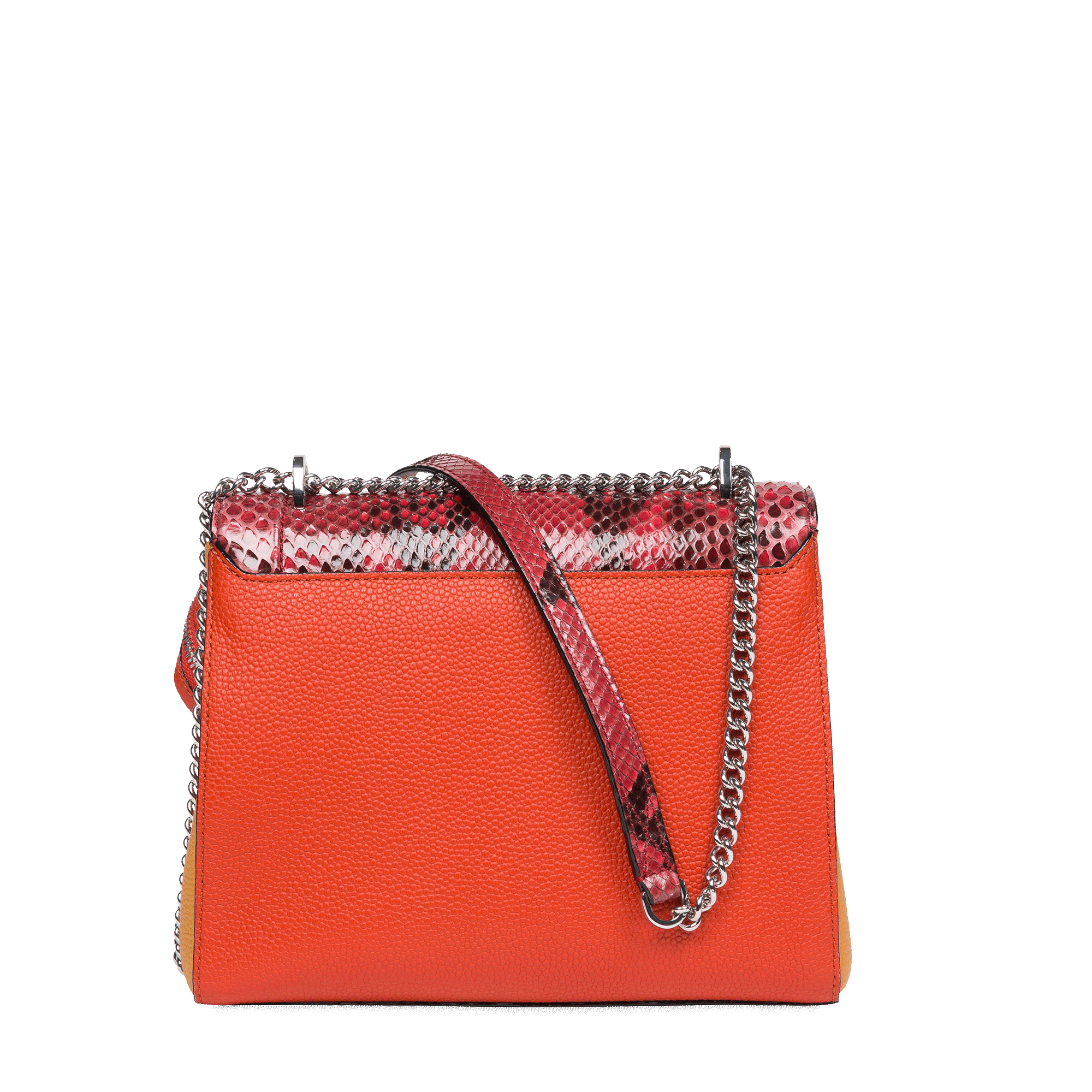 Sac rabat M Ninon en python - Multico Carmin