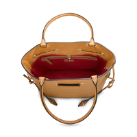 Sac seau cabas Le Huit M en cuir grainé - Camel