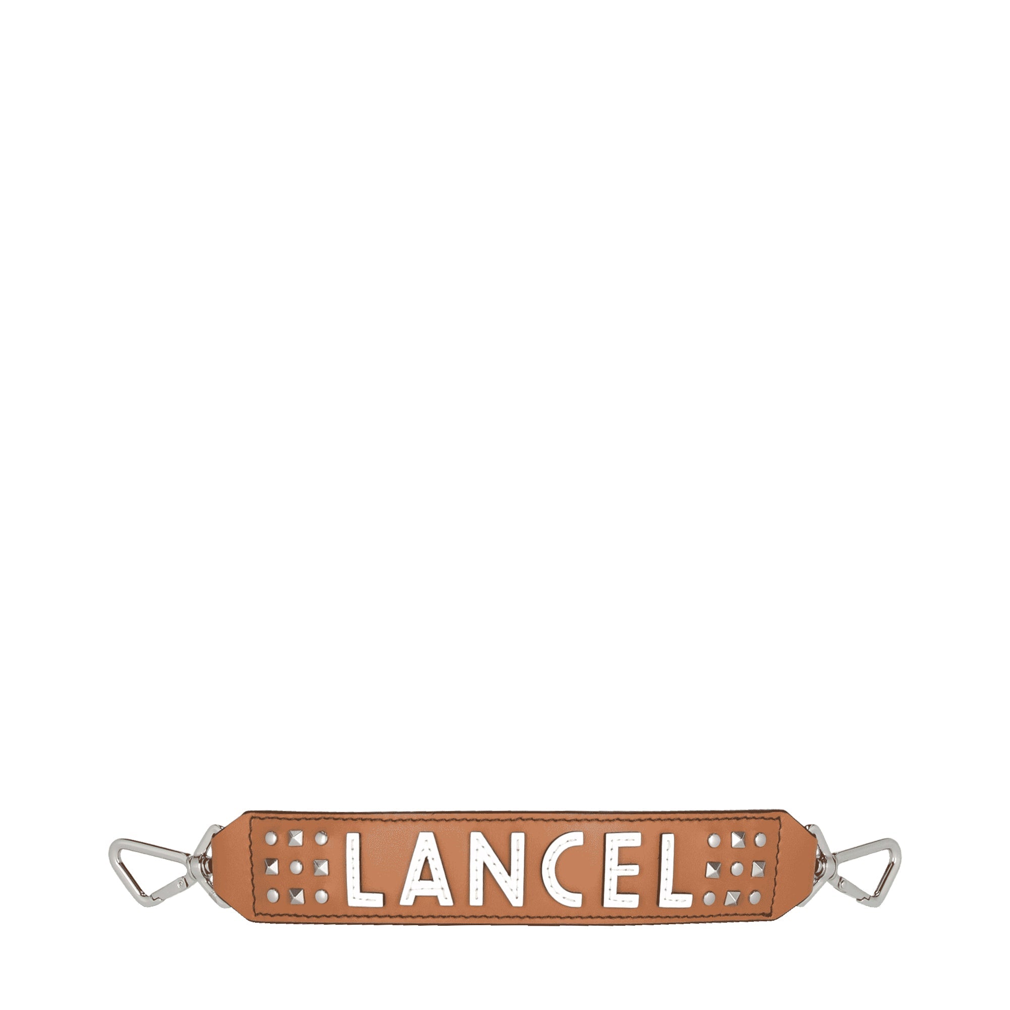 Lanière de sac amovible Ninon en cuir lisse - Camel