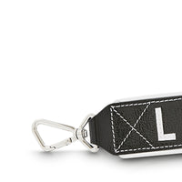 Ninon detachable leather bag handle - Black & White
