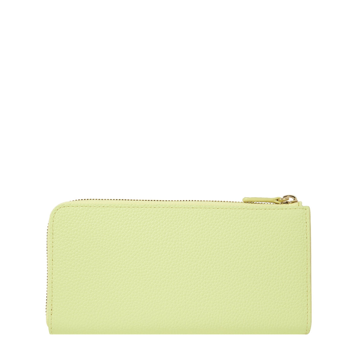 Ninon long-zip leather wallet - Lime Green