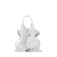 Sac seau Premier Flirt S en cuir grainé - Blanc Optique