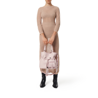Sac seau Premier Flirt en cuir grainé - Rose Dragee