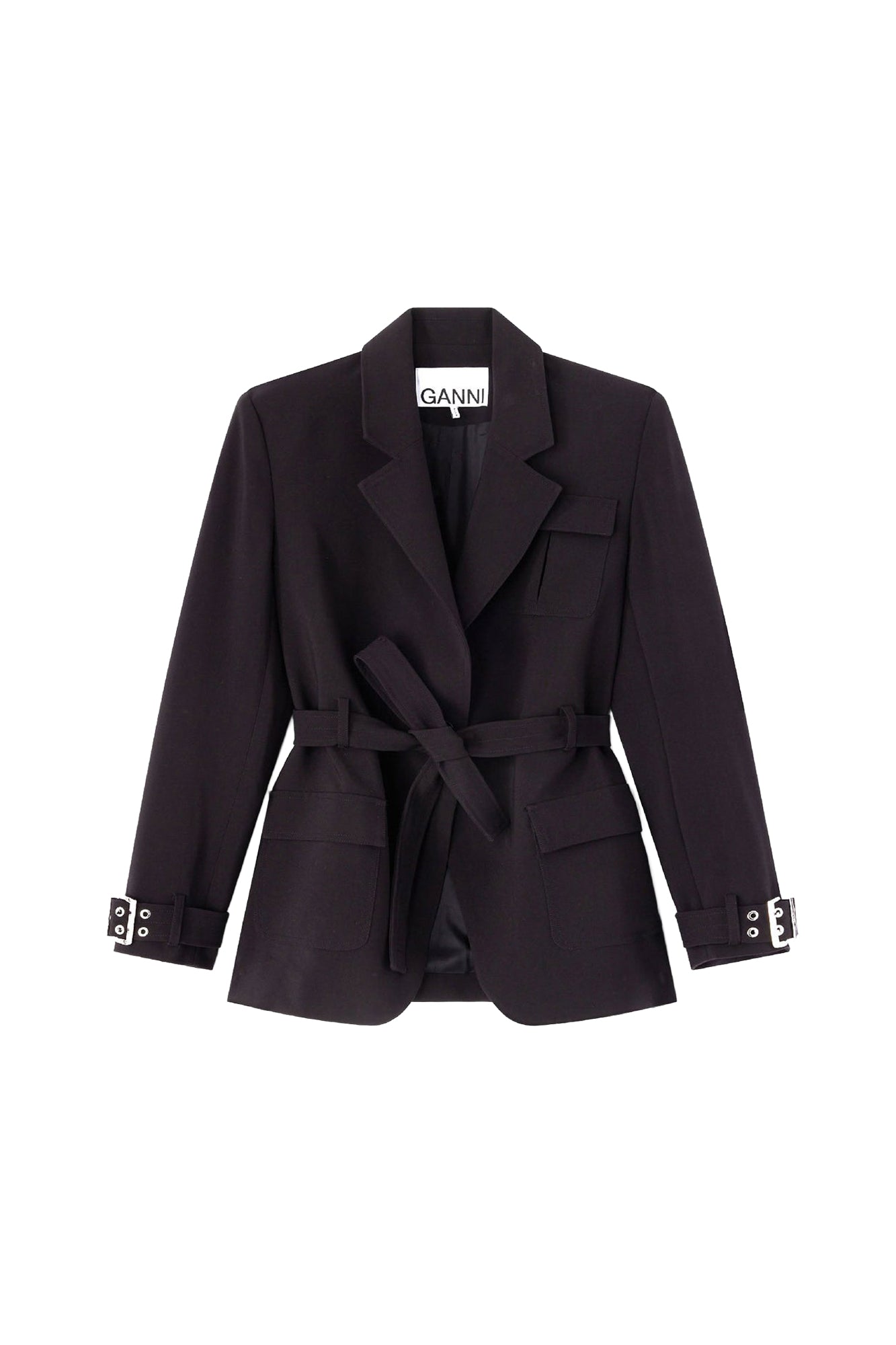 Tailored fabric blazer - Black