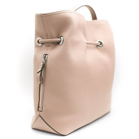 Sac seau Sacha en cuir grainé - Nude