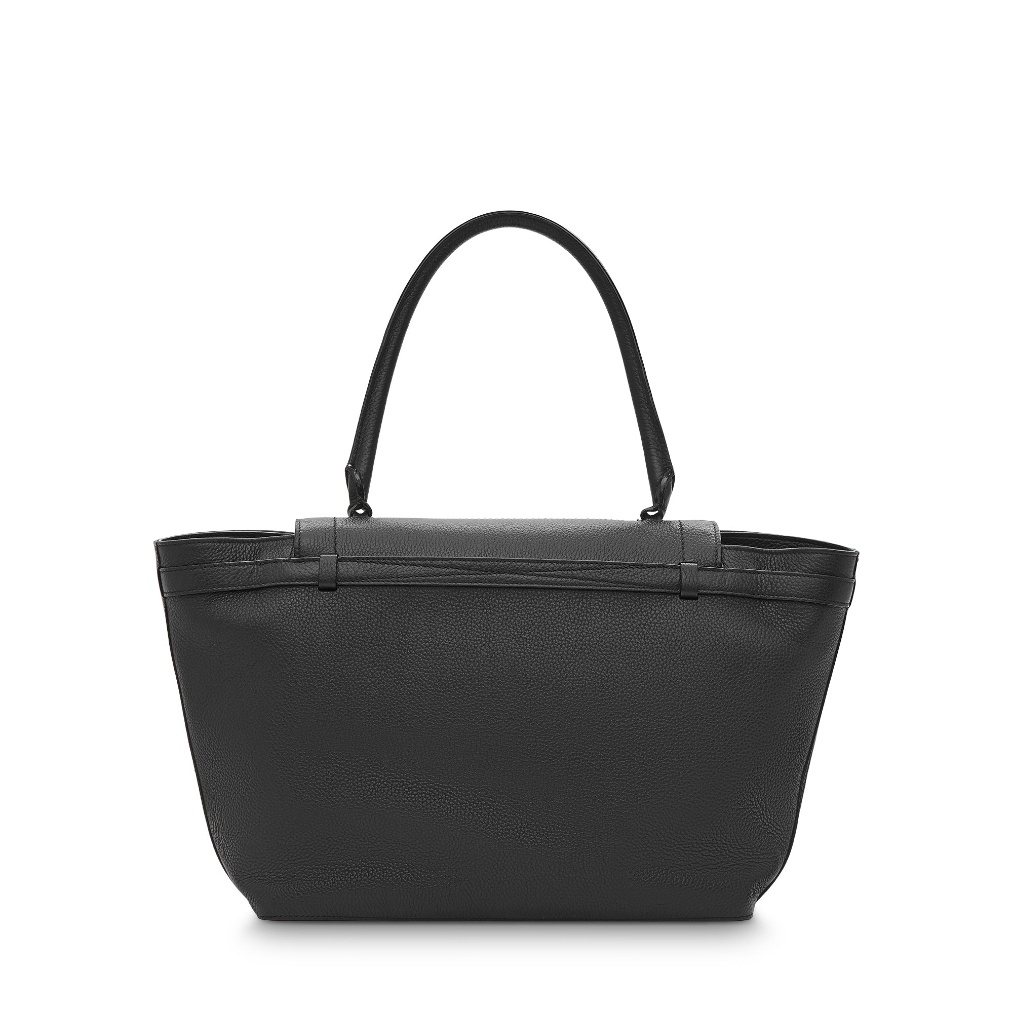 Sac porté épaule L Neo Charlie en cuir grainé - Noir