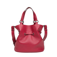 Sac Premier Flirt en cuir et python - Multicolore Carmin