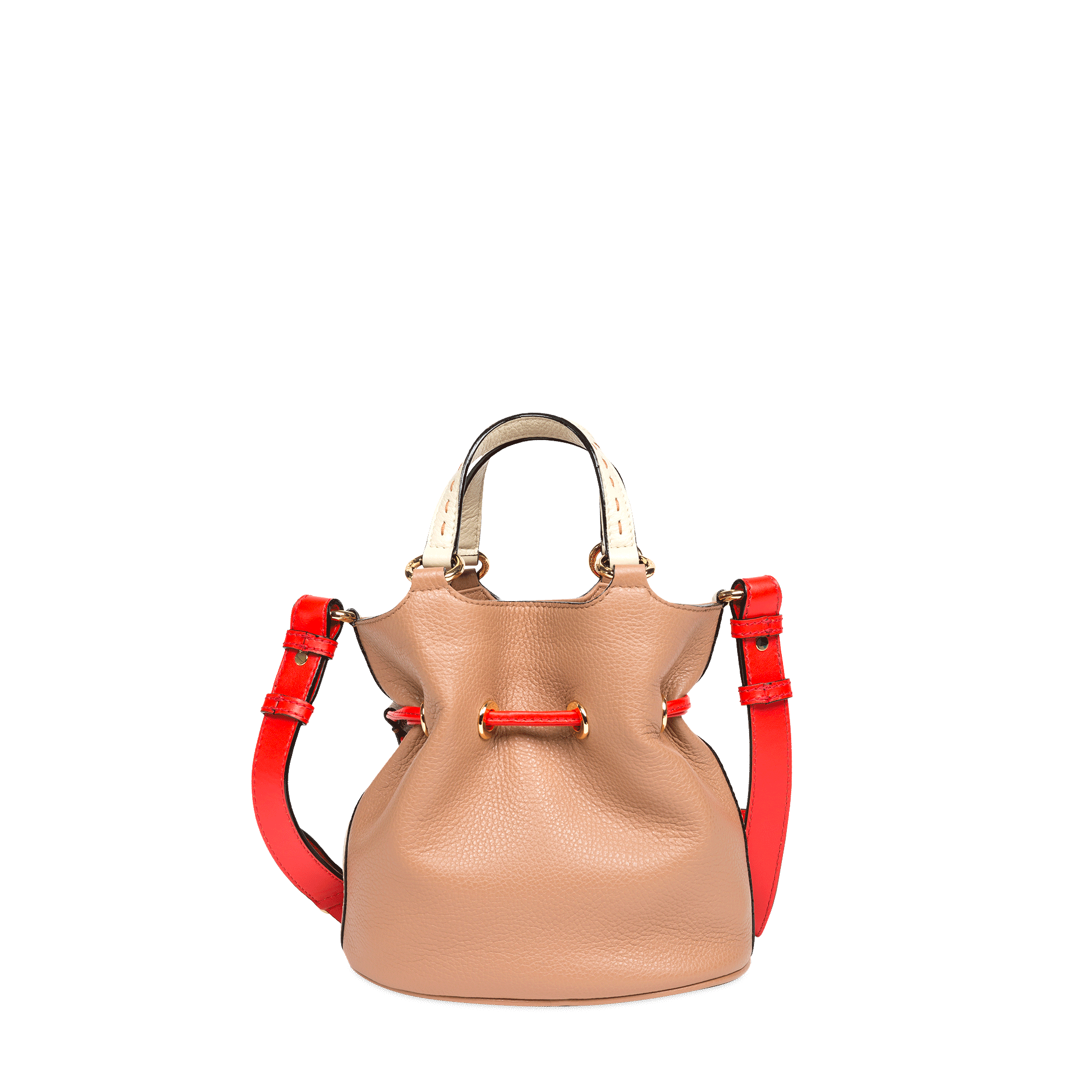 Sac seau Premier Flirt S en cuir grainé - Multico Granit