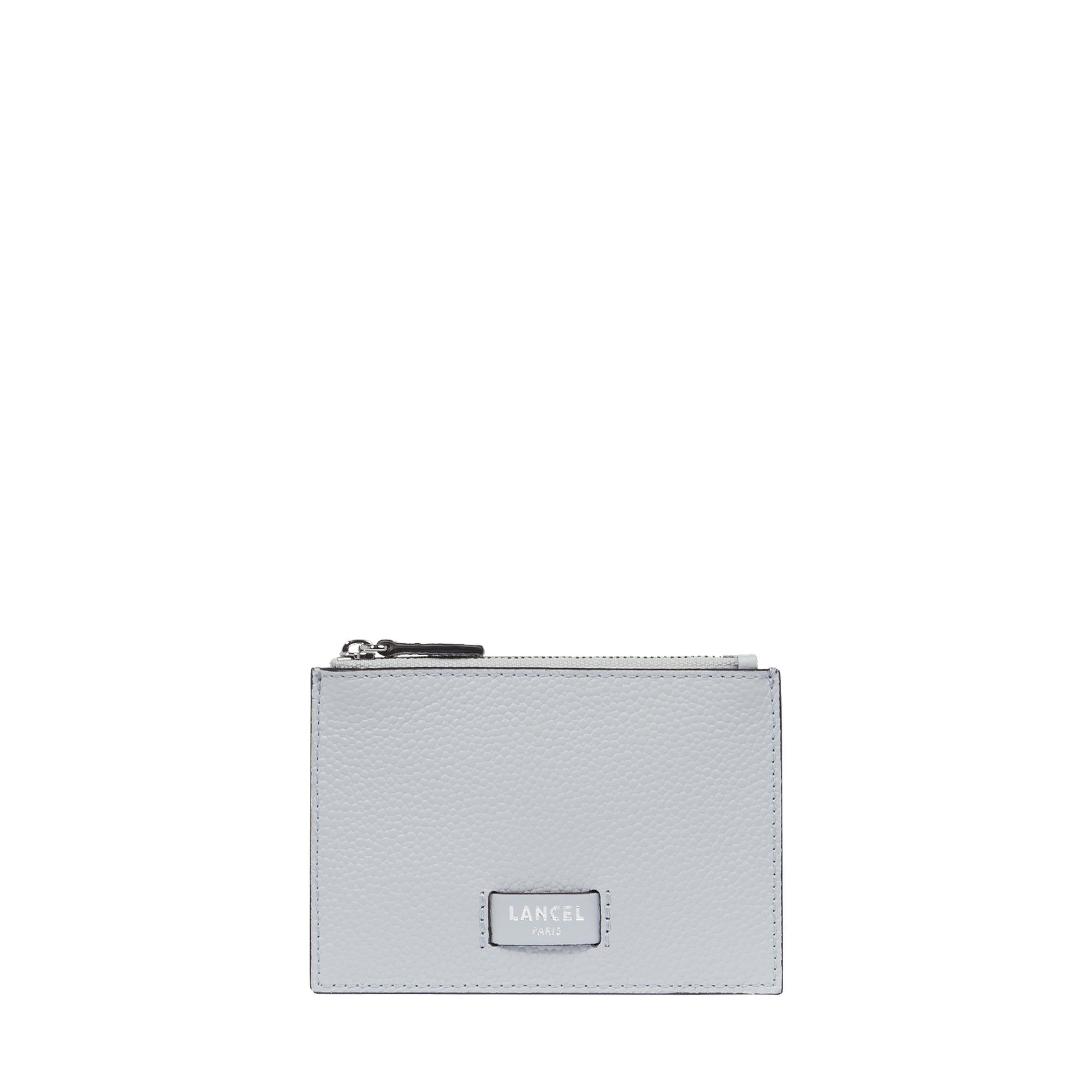 Porte-cartes zippé Ninon L en cuir lisse - Opaline