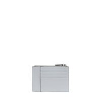 Porte-cartes zippé Ninon L en cuir lisse - Opaline