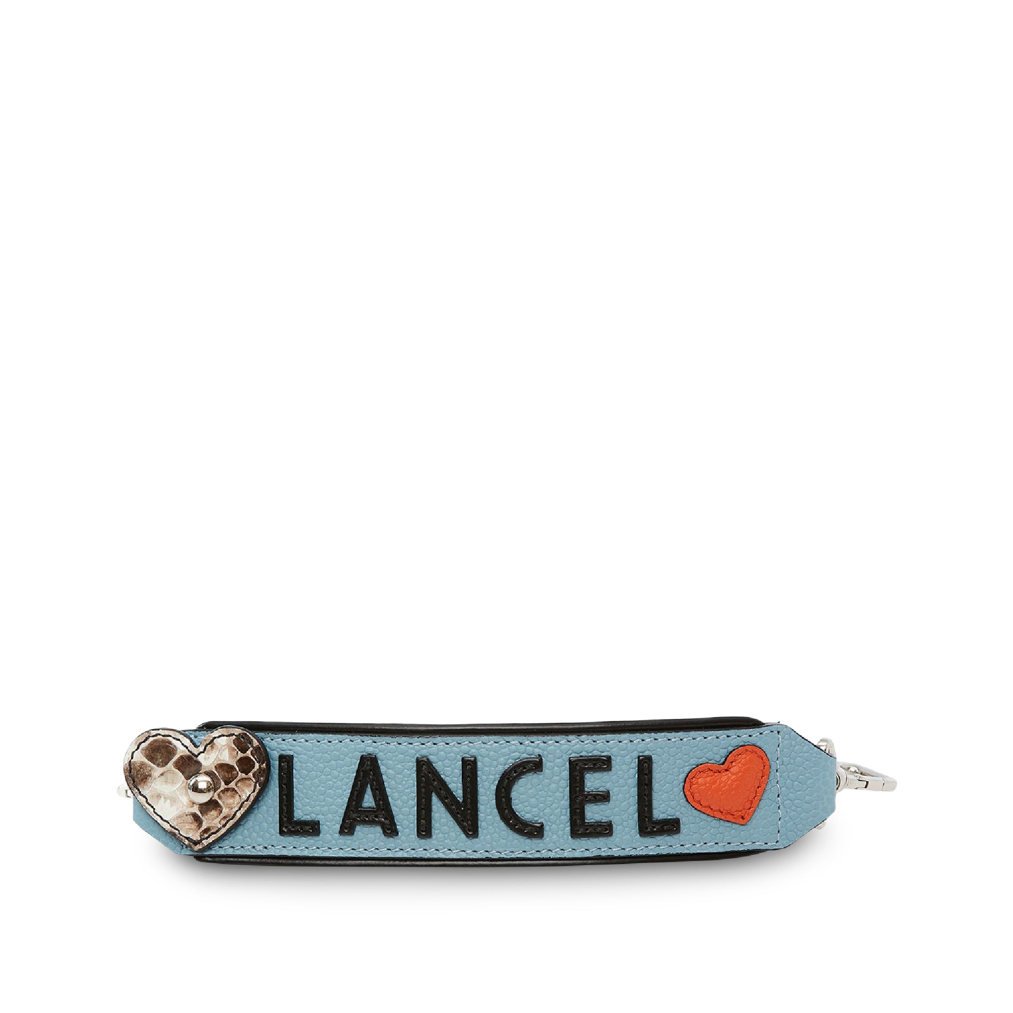 Lanière Ninon en cuir et python - Multicolore Nuage