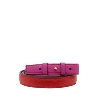 Bandoulière amovible Pia en cuir grainé - Rouge Lancel & Fushia