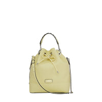 Sac seau Ninon M en cuir grainé - Pollen