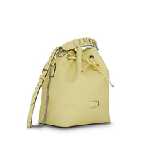 Sac seau Ninon M en cuir grainé - Pollen