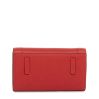 Portefeuille chaîne Ninon en cuir grainé - Rouge Lancel