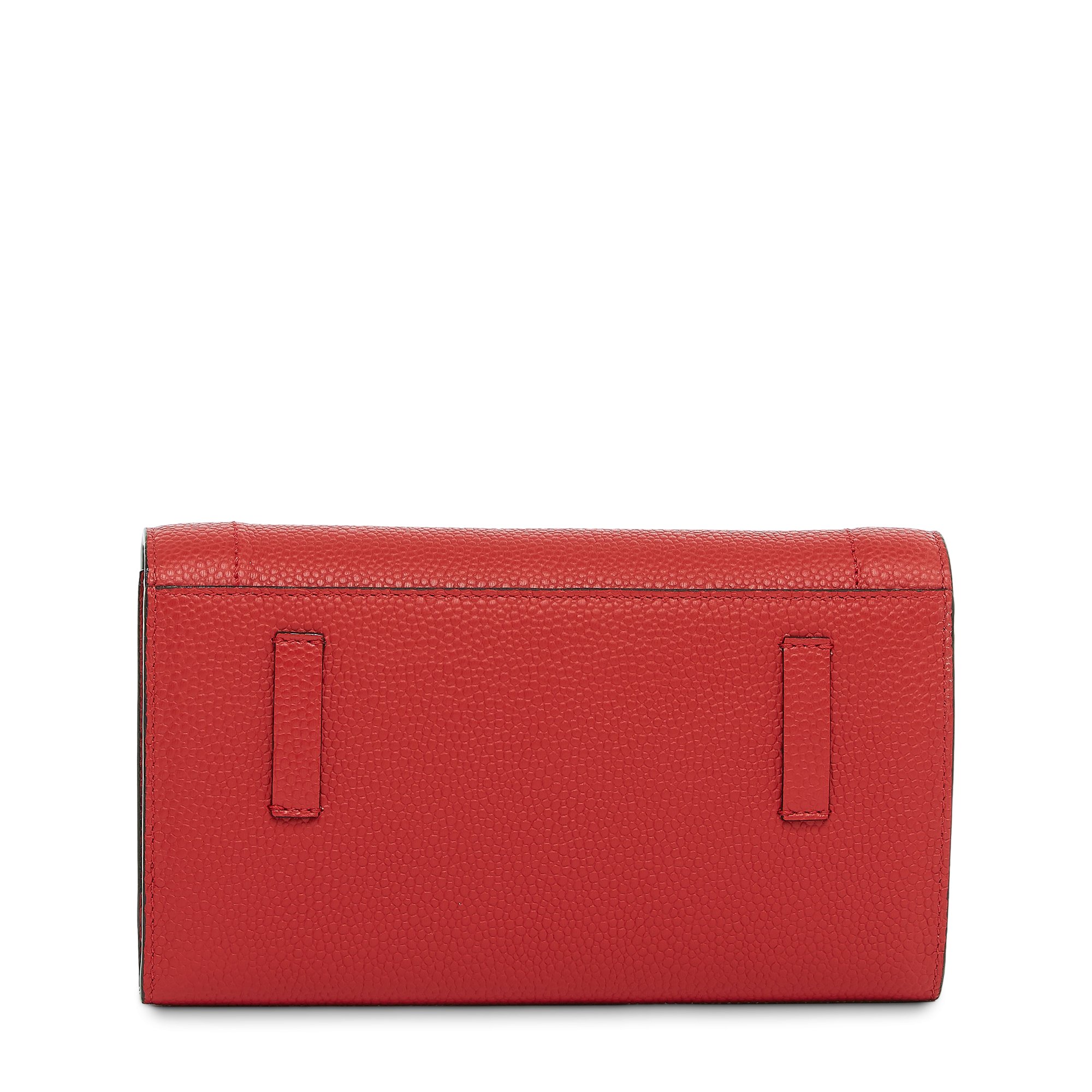 Portefeuille chaîne Ninon en cuir grainé - Rouge Lancel
