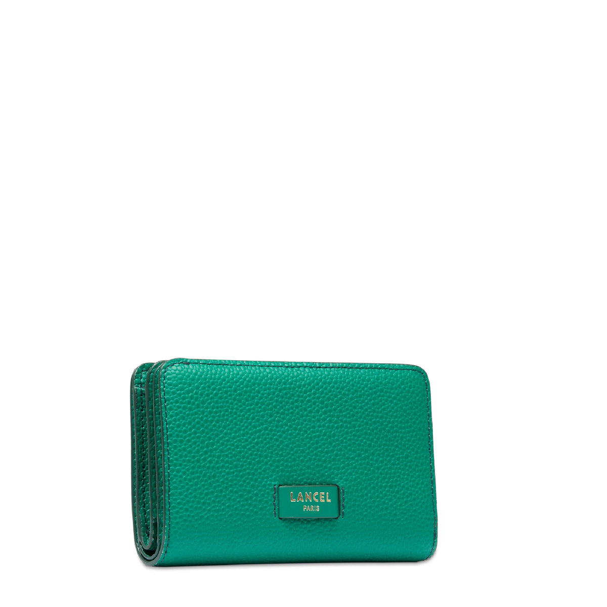 Ninon rectangular zipped leather wallet - Palmier