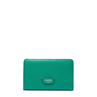 Ninon rectangular zipped leather wallet - Palmier