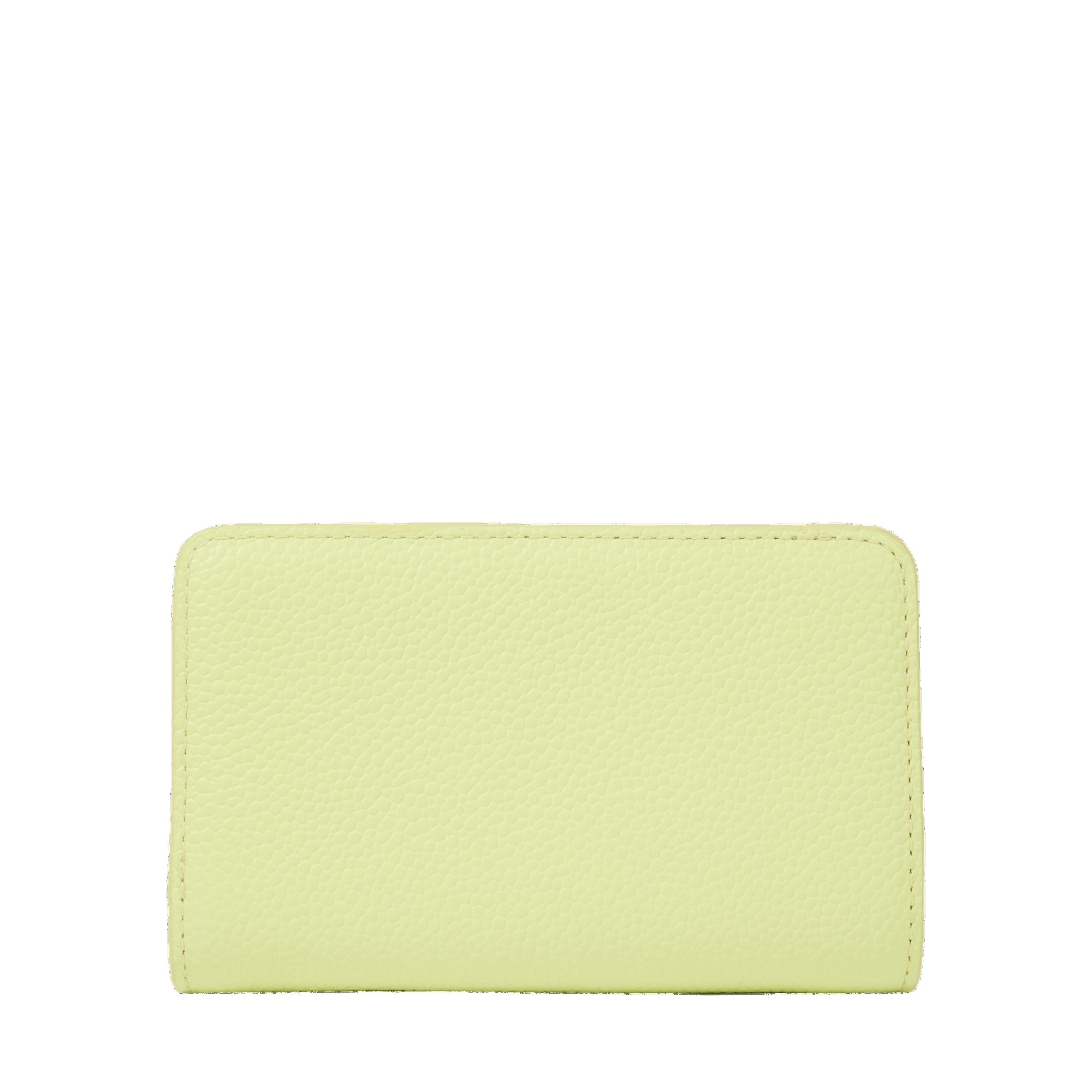 Portefeuille rectangulaire zip Ninon en cuir - Citron Vert