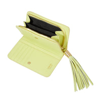 Portefeuille Premier Flirt rectangulaire zip en cuir - Citron Vert