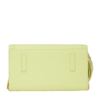 Portefeuille chaîne Premier Flirt en cuir grainé - Citron Vert