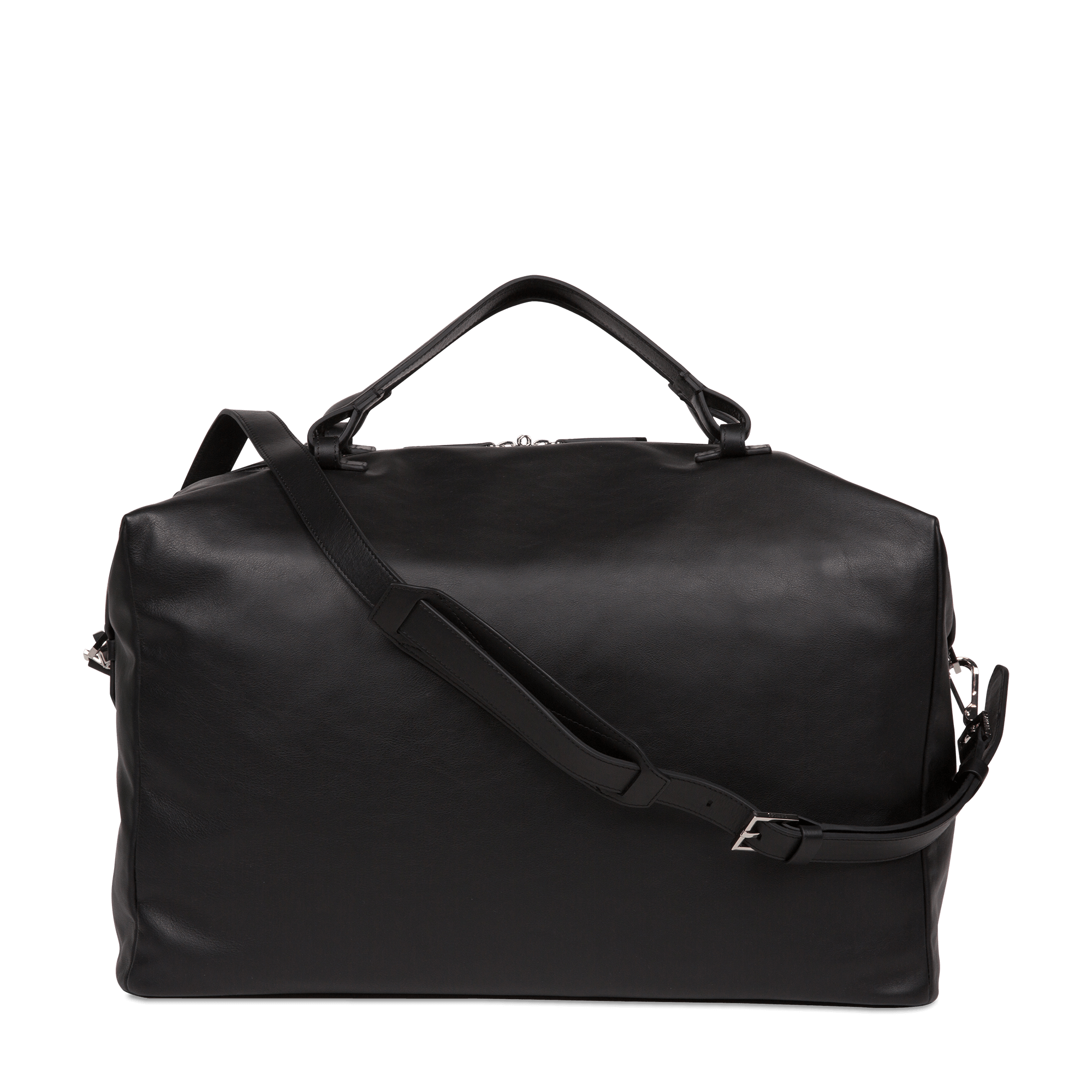 Sac de voyage Neo Pop en cuir lisse - Noir